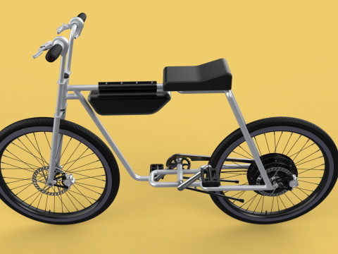 COOL ECOBIKE EBIKE ELECTRIC BICYCLE UNIQUE EV 3D Модель