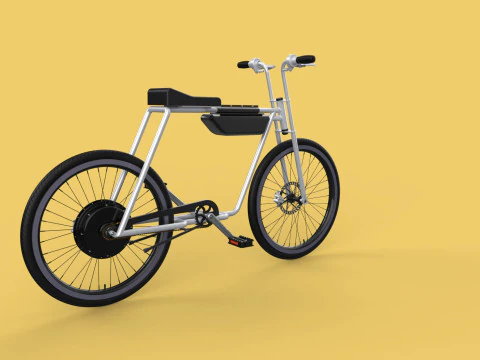 COOL ECOBIKE EBIKE ELECTRIC BICYCLE UNIQUE EV 3D Model