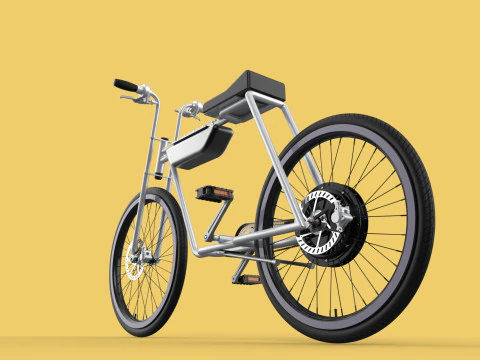 COOL ECOBIKE EBIKE ELECTRIC BICYCLE UNIQUE EV 3D Model