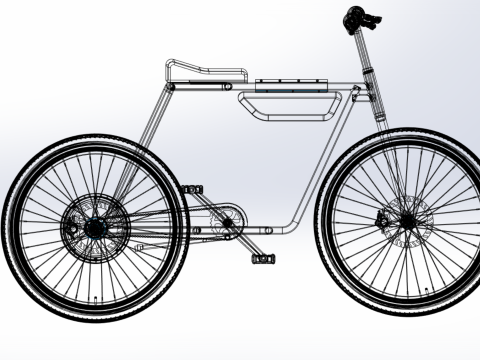 COOL ECOBIKE EBIKE ELECTRIC BICYCLE UNIQUE EV 3D Модель