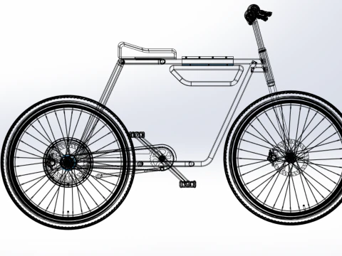 COOL ECOBIKE EBIKE ELECTRIC BICYCLE UNIQUE EV 3D Model
