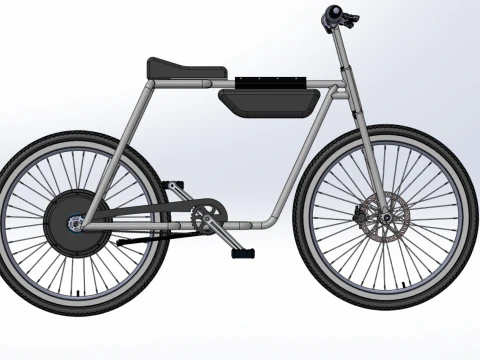 COOL ECOBIKE EBIKE ELECTRIC BICYCLE UNIQUE EV 3D Model