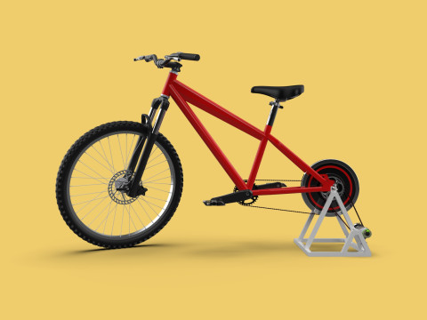 STATIONARY EXERCISE BIKE STAND BICYCLE GENERATOR PEDAL CHARGER Model 3D