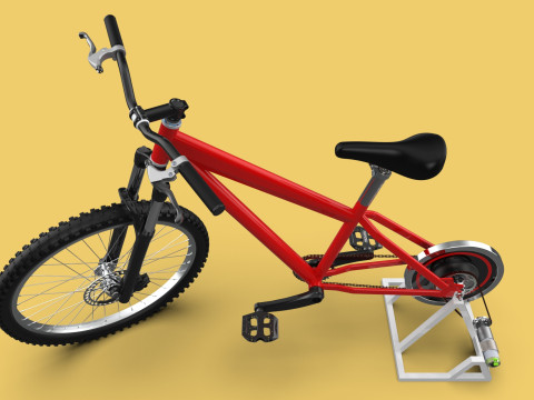 STATIONARY EXERCISE BIKE STAND BICYCLE GENERATOR PEDAL CHARGER Model 3D