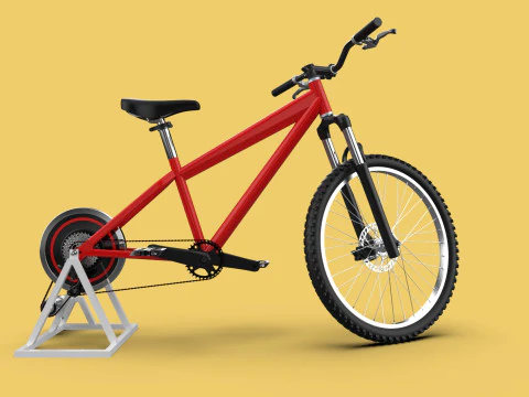 СТАЦИОНАРНЫЙ ВЕЛОСИПЕД ПОДСТАВКА ВЕЛОСИПЕД ГЕНЕРАТОР ПЕДАЛЬ ЗАРЯДНОЕ УСТРОЙСТВО 3D Модель