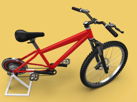 СТАЦИОНАРНЫЙ ВЕЛОСИПЕД ПОДСТАВКА ВЕЛОСИПЕД ГЕНЕРАТОР ПЕДАЛЬ ЗАРЯДНОЕ УСТРОЙСТВО 3D Модель