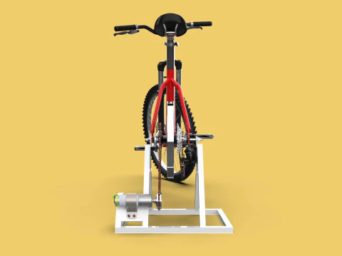 СТАЦИОНАРНЫЙ ВЕЛОСИПЕД ПОДСТАВКА ВЕЛОСИПЕД ГЕНЕРАТОР ПЕДАЛЬ ЗАРЯДНОЕ УСТРОЙСТВО 3D Модель
