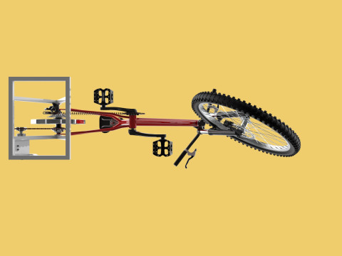 STATIONARY EXERCISE BIKE STAND BICYCLE GENERATOR PEDAL CHARGER Model 3D