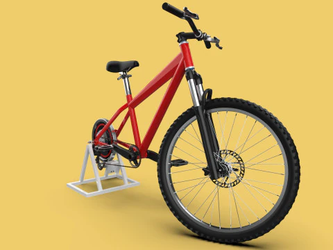 СТАЦИОНАРНЫЙ ВЕЛОСИПЕД ПОДСТАВКА ВЕЛОСИПЕД ГЕНЕРАТОР ПЕДАЛЬ ЗАРЯДНОЕ УСТРОЙСТВО 3D Модель