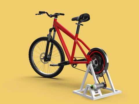 СТАЦИОНАРНЫЙ ВЕЛОСИПЕД ПОДСТАВКА ВЕЛОСИПЕД ГЕНЕРАТОР ПЕДАЛЬ ЗАРЯДНОЕ УСТРОЙСТВО 3D Модель