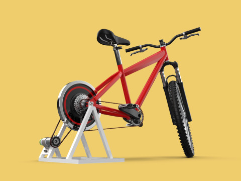 STATIONARY EXERCISE BIKE STAND BICYCLE GENERATOR PEDAL CHARGER Model 3D