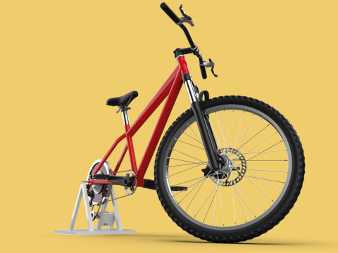 STATIONARY EXERCISE BIKE STAND BICYCLE GENERATOR PEDAL CHARGER Model 3D