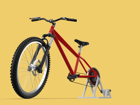 СТАЦИОНАРНЫЙ ВЕЛОСИПЕД ПОДСТАВКА ВЕЛОСИПЕД ГЕНЕРАТОР ПЕДАЛЬ ЗАРЯДНОЕ УСТРОЙСТВО 3D Модель