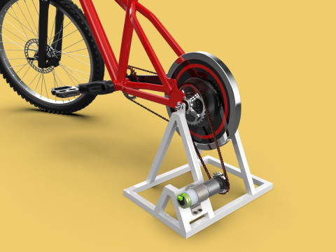 STATIONARY EXERCISE BIKE STAND BICYCLE GENERATOR PEDAL CHARGER Model 3D