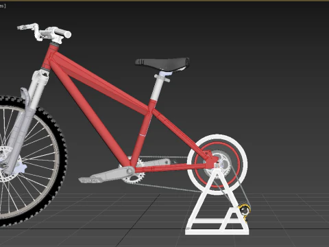 СТАЦИОНАРНЫЙ ВЕЛОСИПЕД ПОДСТАВКА ВЕЛОСИПЕД ГЕНЕРАТОР ПЕДАЛЬ ЗАРЯДНОЕ УСТРОЙСТВО 3D Модель