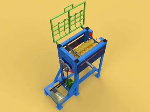 MACHINE &agrave; &eacute;plucher les noix de coco, outil d'&eacute;pluchage de la peau de la paume Modèle 3D