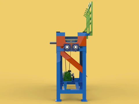 COCONUT DEHUSKING PEELING MACHINE PEELER TOOL REMOVAL SKIN PALM 3D Model