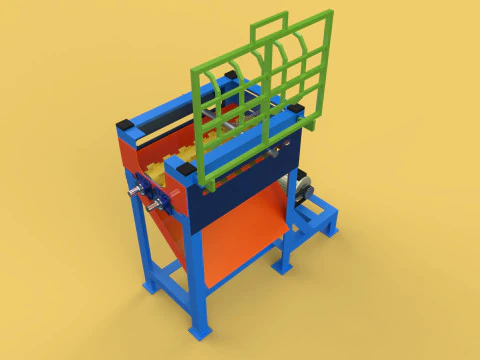 COCONUT DEHUSKING PEELING MACHINE PEELER TOOL REMOVAL SKIN PALM 3D Model