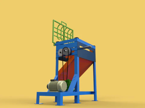 COCONUT DEHUSKING PEELING MACHINE PEELER TOOL REMOVAL SKIN PALM 3D Model
