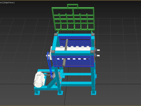 COCONUT DEHUSKING PEELING MACHINE PEELER TOOL REMOVAL SKIN PALM 3D Model