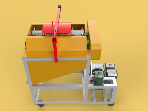 COCONUT DEHUSKER PEELING MACHINE PEELER TOOL REMOVAL SKIN FRUIT Model 3D