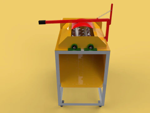 COCONUT DEHUSKER PEELING MACHINE PEELER TOOL REMOVAL SKIN FRUIT 3D Model