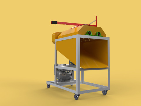 COCONUT DEHUSKER PEELING MACHINE PEELER TOOL REMOVAL SKIN FRUIT Model 3D