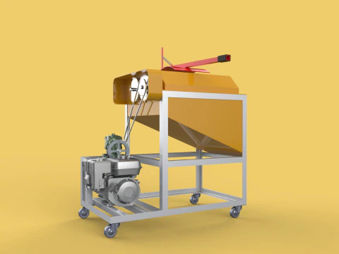 COCONUT DEHUSKER PEELING MACHINE PEELER TOOL REMOVAL SKIN FRUIT 3D Model