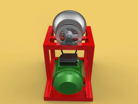 COCONUT GRATING MACHINE GRATER SHREDDER SCRAPER CHOPPER CRUSHER 3D Model