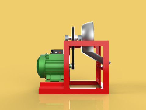 COCONUT GRATING MACHINE GRATER SHREDDER SCRAPER CHOPPER CRUSHER 3Dモデル