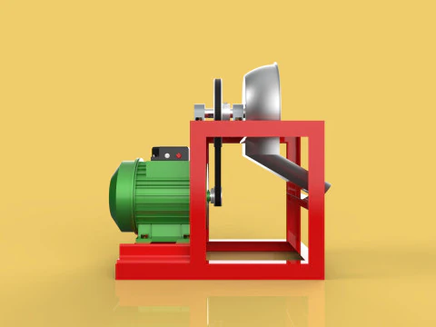 COCONUT GRATING MACHINE GRATER SHREDDER SCRAPER CHOPPER CRUSHER 3D Model