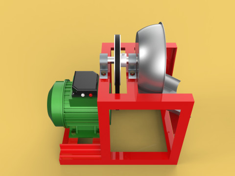 COCONUT GRATING MACHINE GRATER SHREDDER SCRAPER CHOPPER CRUSHER 3Dモデル