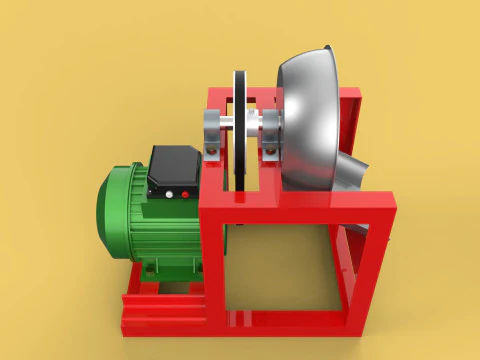 COCONUT GRATING MACHINE GRATER SHREDDER SCRAPER CHOPPER CRUSHER 3D Model