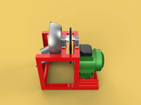 COCONUT GRATING MACHINE GRATER SHREDDER SCRAPER CHOPPER CRUSHER 3D Model