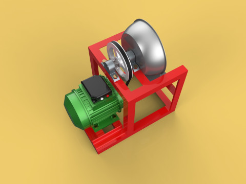 COCONUT GRATING MACHINE GRATER SHREDDER SCRAPER CHOPPER CRUSHER 3Dモデル
