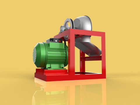 COCONUT GRATING MACHINE GRATER SHREDDER SCRAPER CHOPPER CRUSHER 3Dモデル