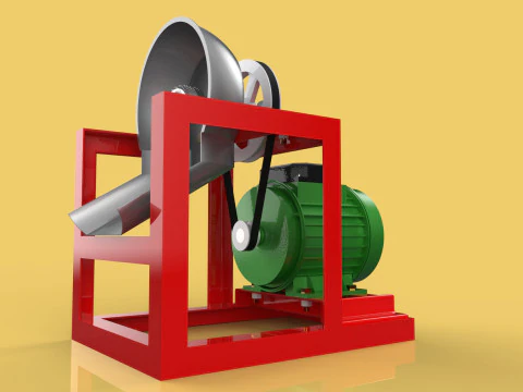 COCONUT GRATING MACHINE GRATER SHREDDER SCRAPER CHOPPER CRUSHER 3D Model