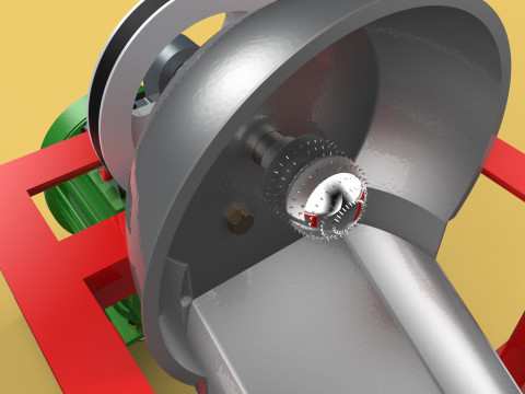 COCONUT GRATING MACHINE GRATER SHREDDER SCRAPER CHOPPER CRUSHER 3Dモデル