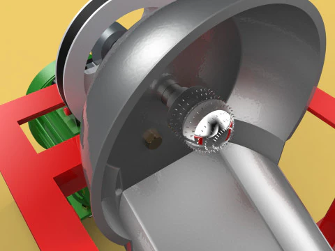 COCONUT GRATING MACHINE GRATER SHREDDER SCRAPER CHOPPER CRUSHER 3D Model