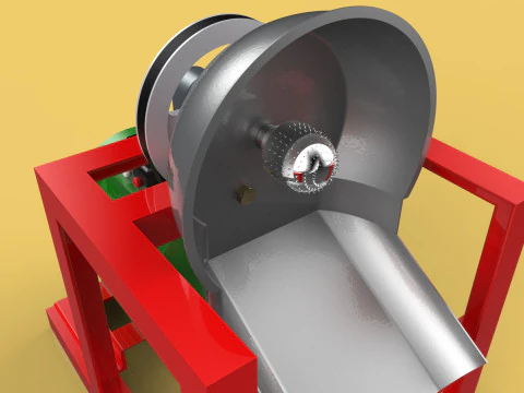COCONUT GRATING MACHINE GRATER SHREDDER SCRAPER CHOPPER CRUSHER 3D Model