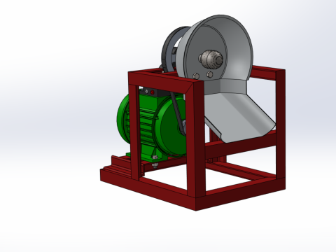COCONUT GRATING MACHINE GRATER SHREDDER SCRAPER CHOPPER CRUSHER 3Dモデル