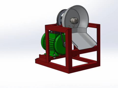 COCONUT GRATING MACHINE GRATER SHREDDER SCRAPER CHOPPER CRUSHER 3D Model