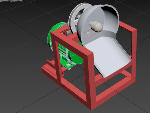 COCONUT GRATING MACHINE GRATER SHREDDER SCRAPER CHOPPER CRUSHER 3D Model