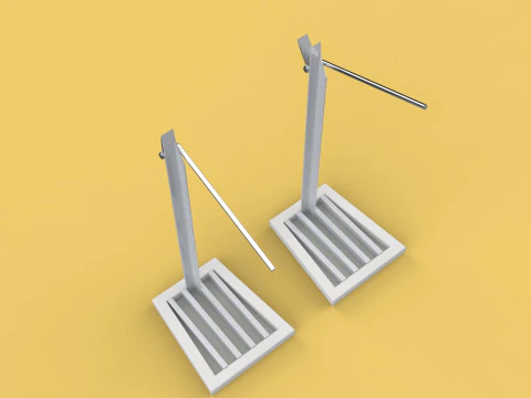 MANUAL COCONUT REMOVER SKIN TOOL HUSK PEELER DEHUSKER 3D Model