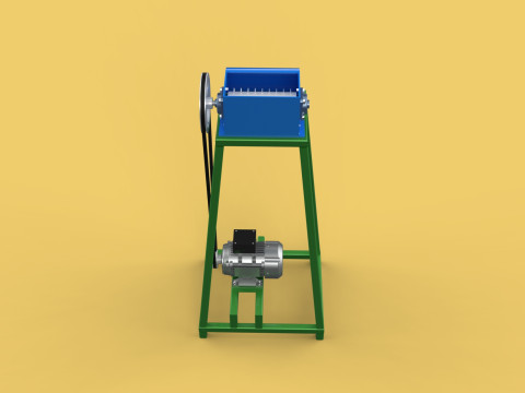 ORGANIC WASTE SHREDDER CRUSHER VEGETABLE COCOPEAT GRIND MACHINE Modelo 3D