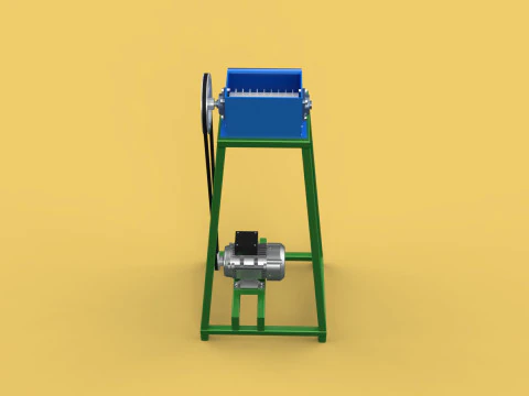 ORGANIC WASTE SHREDDER CRUSHER VEGETABLE COCOPEAT GRIND MACHINE 3D Model