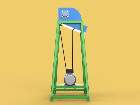ORGANIC WASTE SHREDDER CRUSHER VEGETABLE COCOPEAT GRIND MACHINE 3D Model