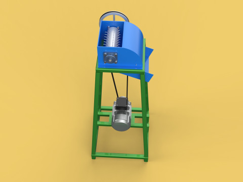 ORGANIC WASTE SHREDDER CRUSHER VEGETABLE COCOPEAT GRIND MACHINE Modelo 3D