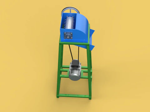 ORGANIC WASTE SHREDDER CRUSHER VEGETABLE COCOPEAT GRIND MACHINE 3D Model