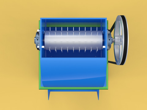 ORGANIC WASTE SHREDDER CRUSHER VEGETABLE COCOPEAT GRIND MACHINE Modelo 3D